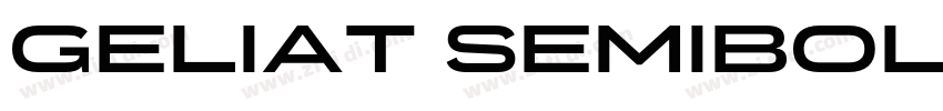 Geliat SemiBold字体转换